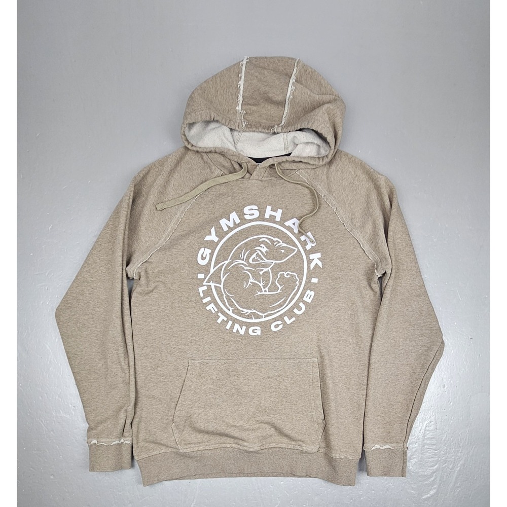 Gymshark Lifting Club Hoodie Mens Lrg Limestone Pullover Training Gym Athletic